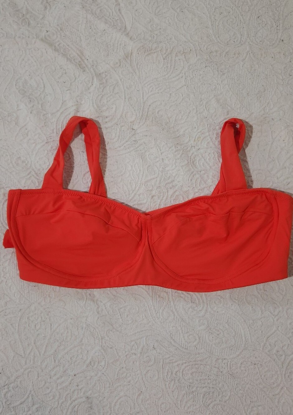 knix Red Bandeau Swim Top with Structured Cups